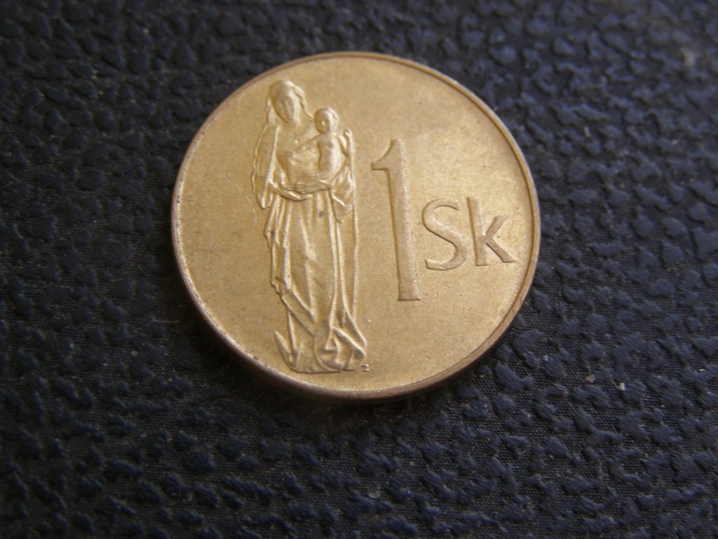 1 крона Словакия 1993 г - фото фото фото 0