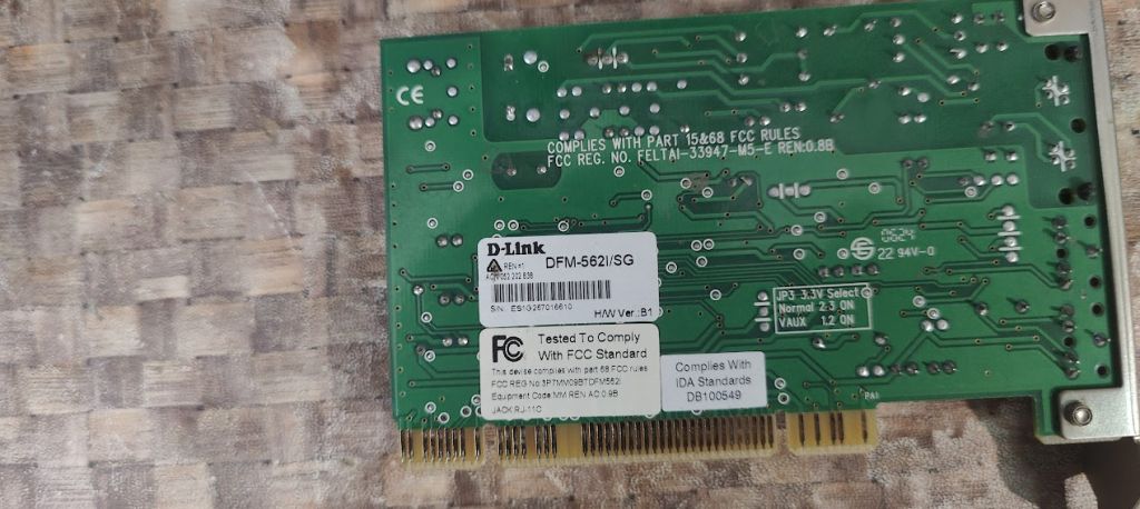 Модем D-Link DFM-562I/SG PCI № 231809101 - фото фото фото 3
