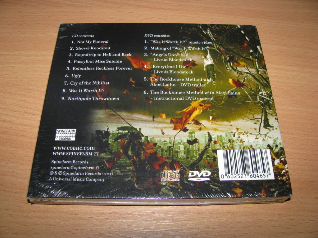 CHILDREN OF BODOM - Relentless Reckless Forever   (2011 Spinefarm CD/DVD,DIGI,1st press) - фото фото фото 1