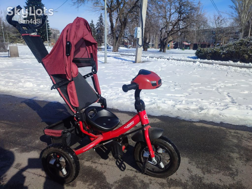 Дитячий триколісний велосипед-коляска Turbo Trike - фото фото фото 2