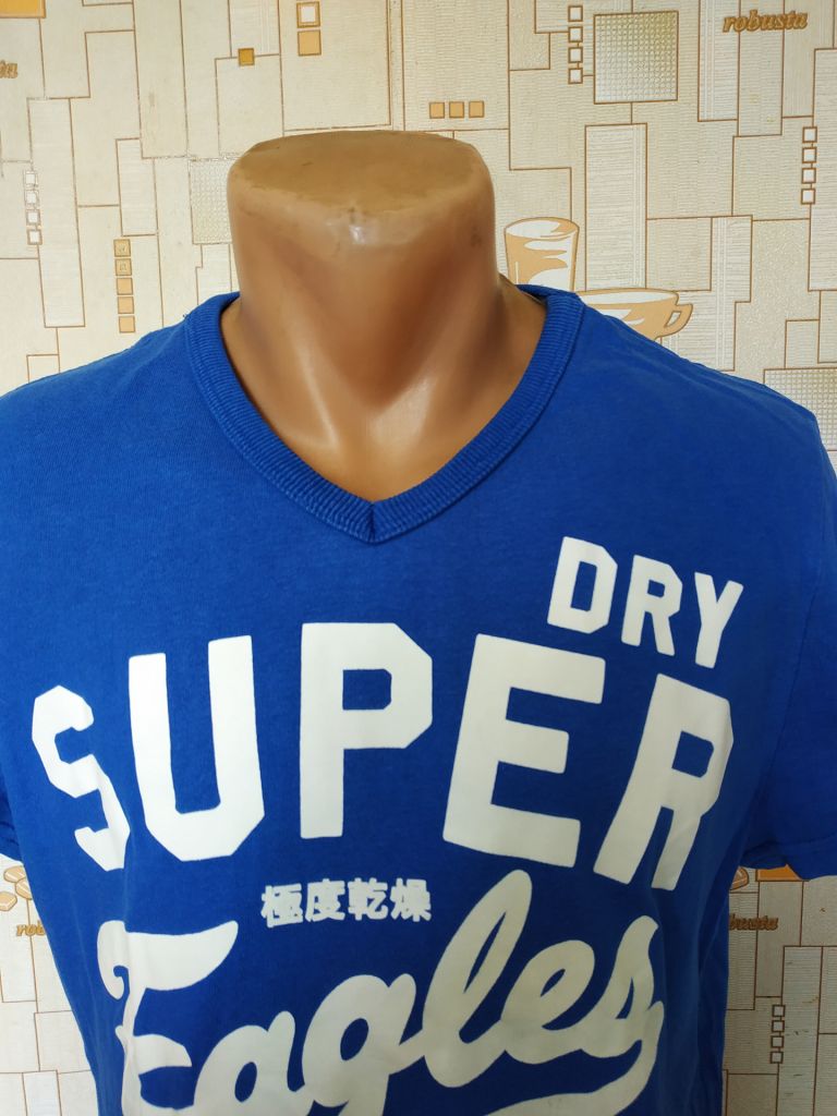 Футболка синя чоловіча SUPERDRY p-p M - фото фото фото 2