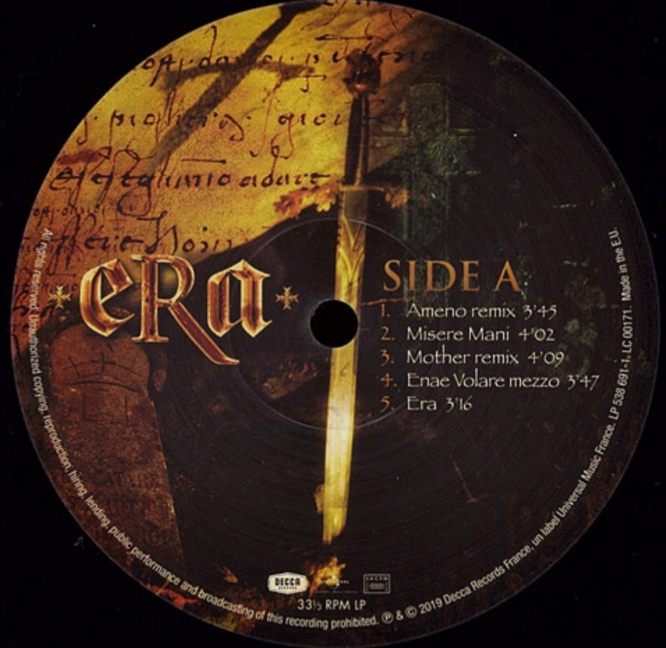ERA - ERA - 1996.  (LP). 12. Vinyl. Пластинка. France. S/S. - фото фото фото 2