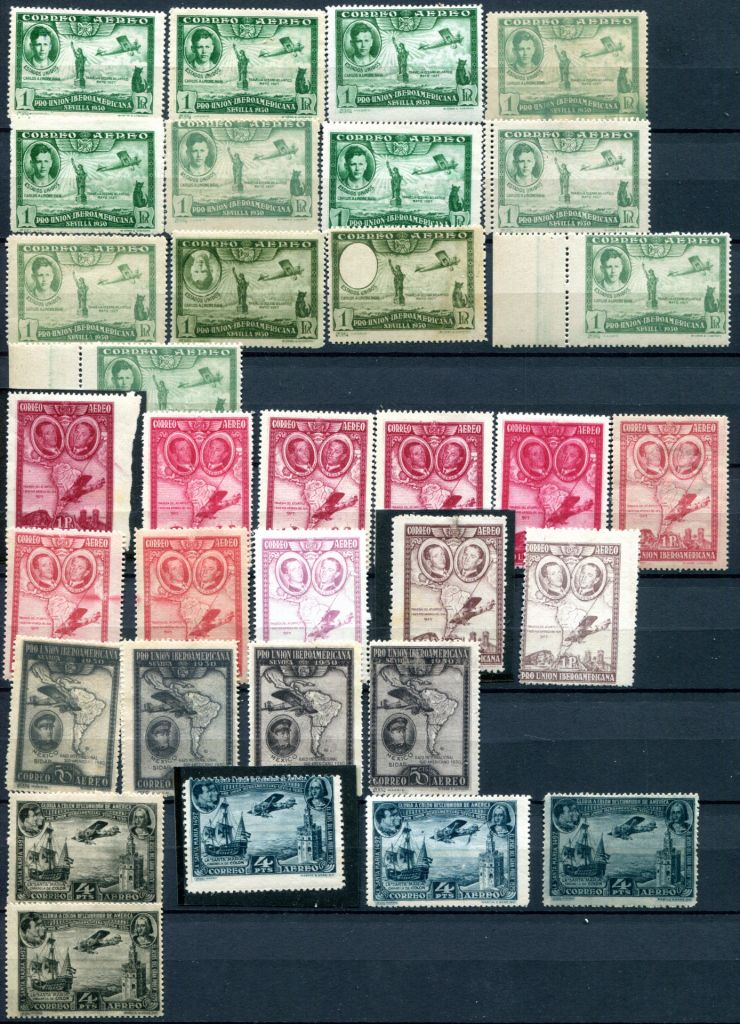 ИСПАНИЯ. 1930. ИСПАНО-АМЕРИКАНСКАЯ ЭКСПОЗИЦИЯ. АВИАЦИЯ, КОРАБЛИ. MNH,MLH,MH. УНИКУМ ПО РАЗНОВИДНОСТЯМ - фото фото фото 1