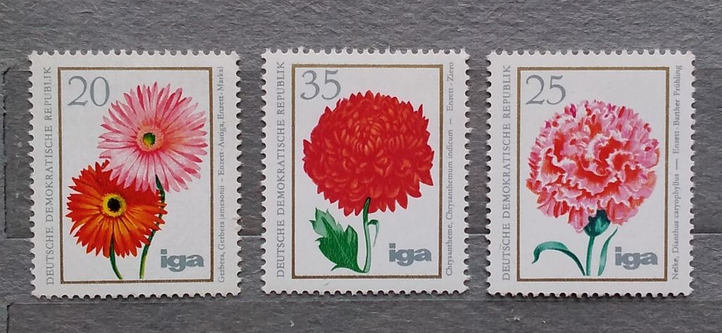 ГДР 1975 г - цветы - фото фото фото 3