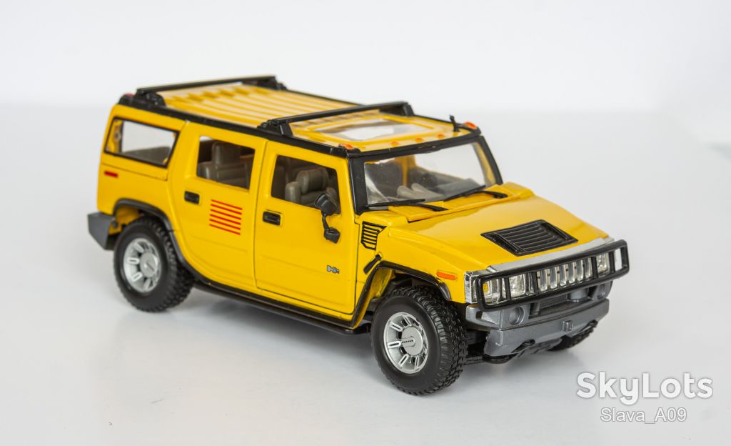 1:27 Hummer H2 2002-09 yellow, Maisto - фото фото фото 4
