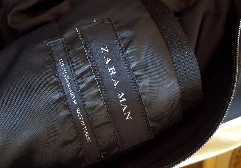 Чорна демі куртка ZARA MAN - фото фото фото 8
