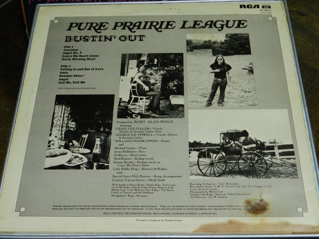 LP  Pure Prairie League - Bustin' Out - фото фото фото 3