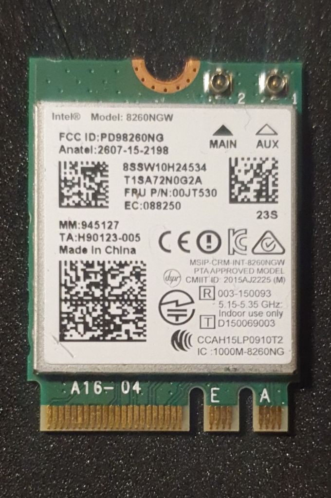 Wi-Fi Модуль Intel 8260NGW, 00JT530, Lenovo - фото фото фото 0