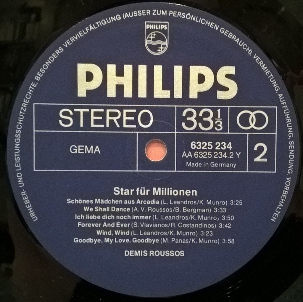 Demis Roussos - Star For Millions 1973-75.   (LP). 12. Vinyl. Пластинка. Germany - фото фото фото 6