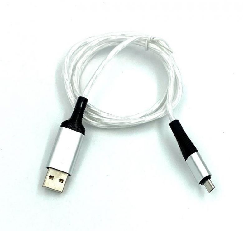 USB кабель, що світиться DENMEN D25V 2.4A RGB LED Micro USB - фото фото фото 2