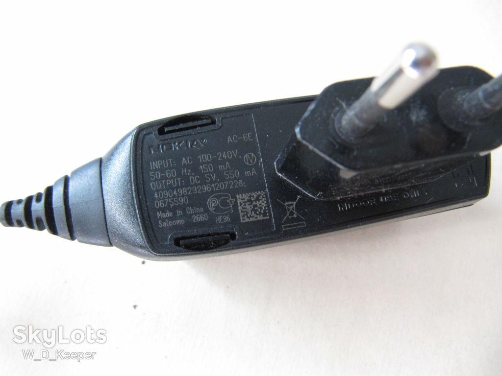 Зарядка Nokia AC-6E 5V 0.55A, microUSB, робоча, універсальна - фото фото фото 2