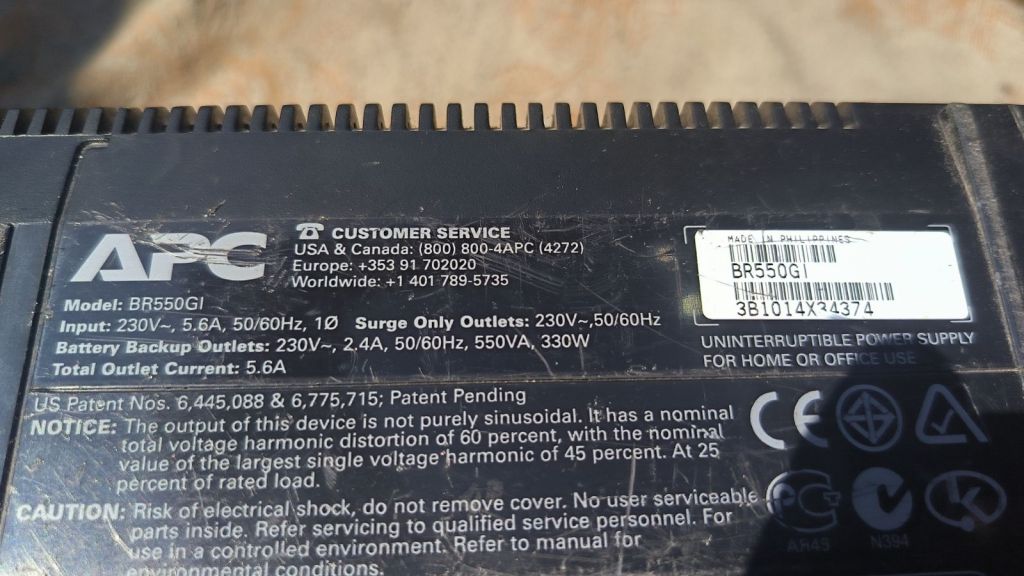 Безперебійник ДБЖ UPS APC Back-UPS RS550  (BR550GI) - фото фото фото 6