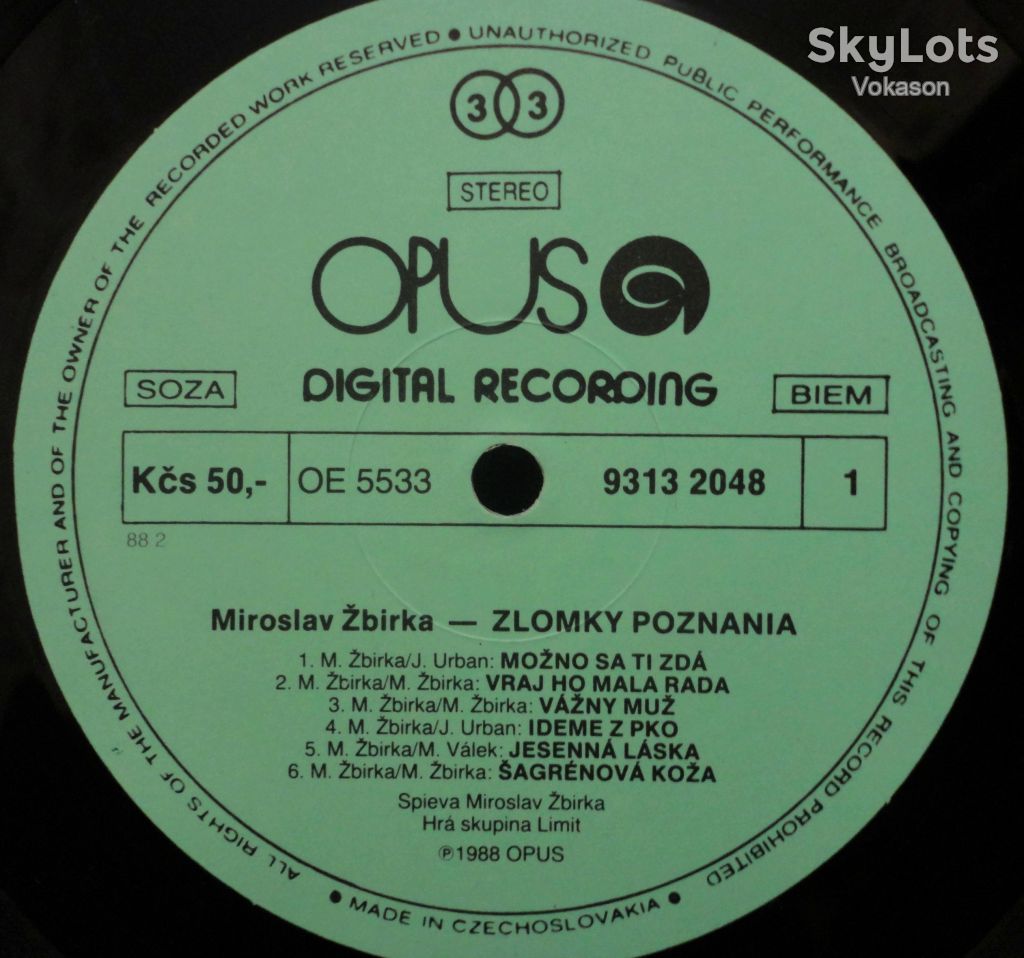 Miroslav Zbirka - Zlomky Poznania  NM / VG++ - фото фото фото 3