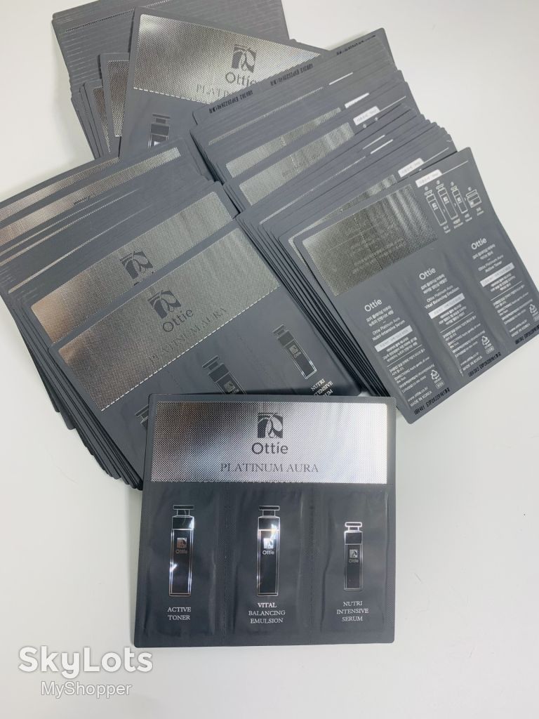 Тестер набір пробників антивікових засобів преміум-класу Ottie Platinum Aura Sample Н909 - фото фото фото 3