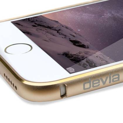 Бампер Devia для iPhone 6/6S Buckle Curve Champagne Gold - фото фото фото 4