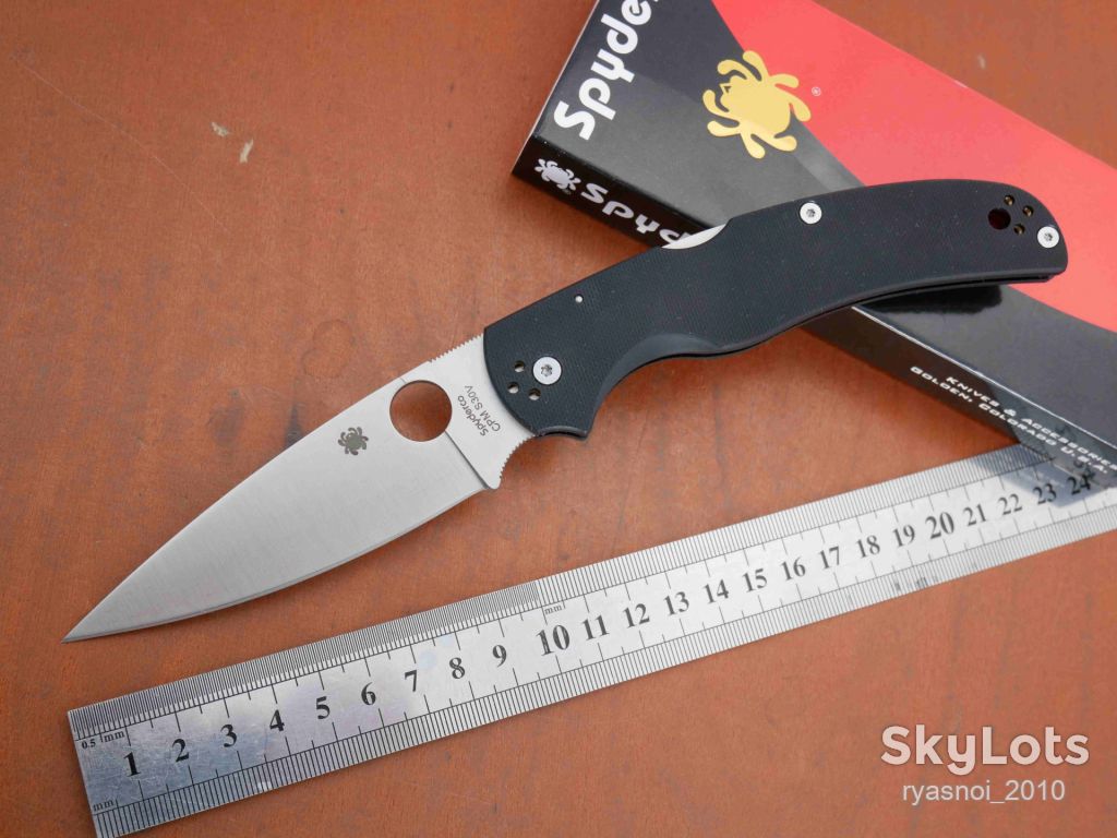 Spyder Native Chief C244, 8Cr14MoV Satin, G10 Black, Replica, Tactical, EDC, Back Lock - фото фото фото 2