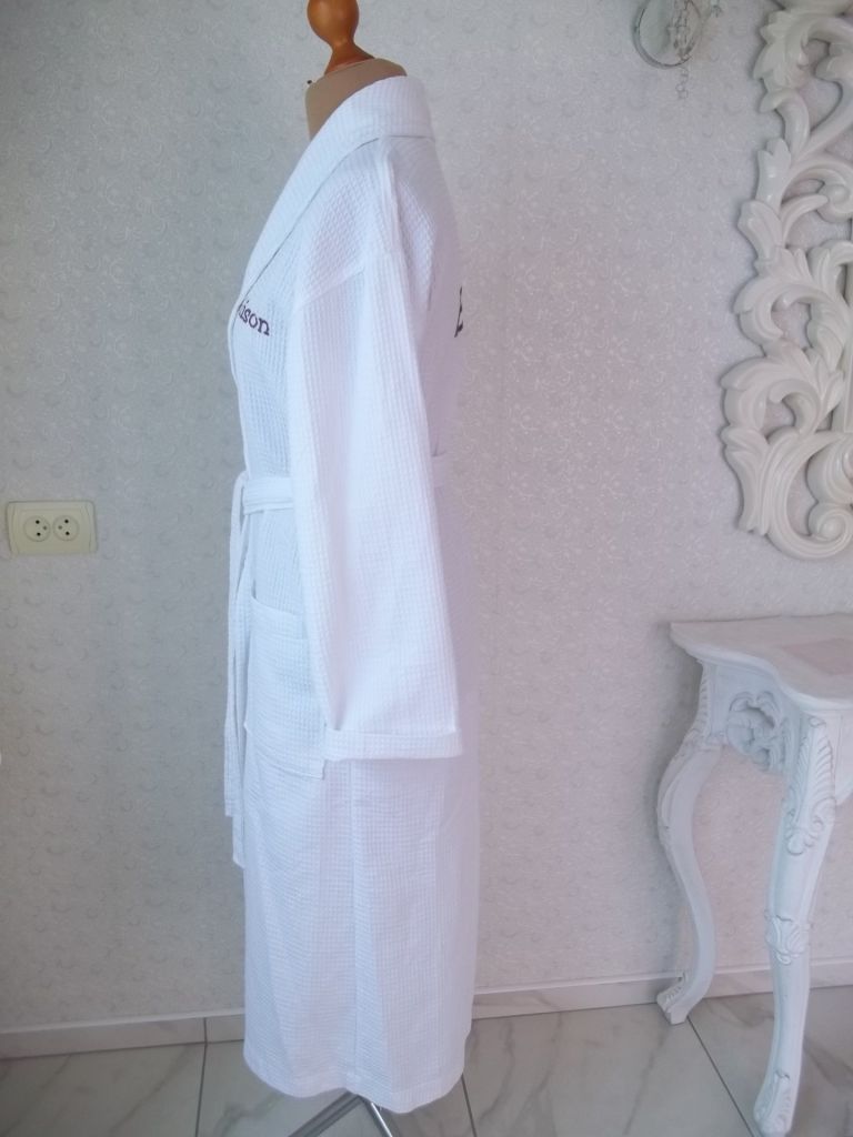 Prom       ( М -  46 р )  Congratulations Bride Халат  женский  вафельный 100 % катон Новый - фото фото фото 4