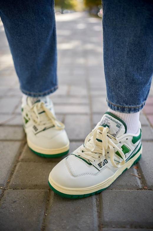 New Balance 550 Green Leather Leon Dore 36 - фото фото фото 5