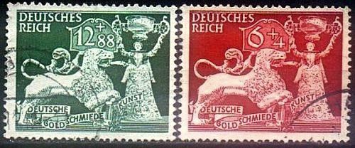 1942 - Рейх - Ювелірне мистецтво Mi.816-17 _5.0 €_ гаш - фото фото фото 0