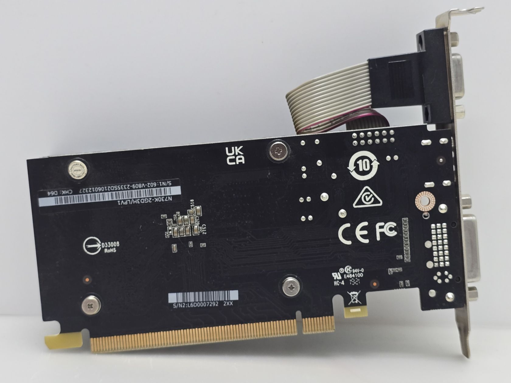 Відеокарта MSI GeForce GT 730 2GB  (2Gb,GDDR3,128 Bit,HDMI,PCI-Ex,Б/в) - фото фото фото 2