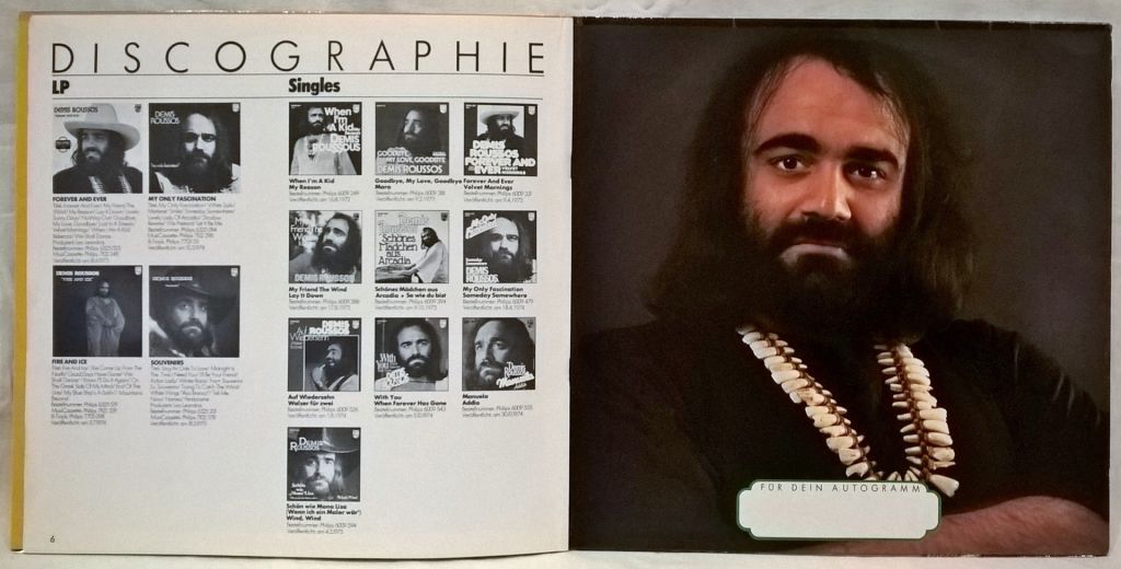 Demis Roussos - Star For Millions 1973-75.   (LP). 12. Vinyl. Пластинка. Germany - фото фото фото 2
