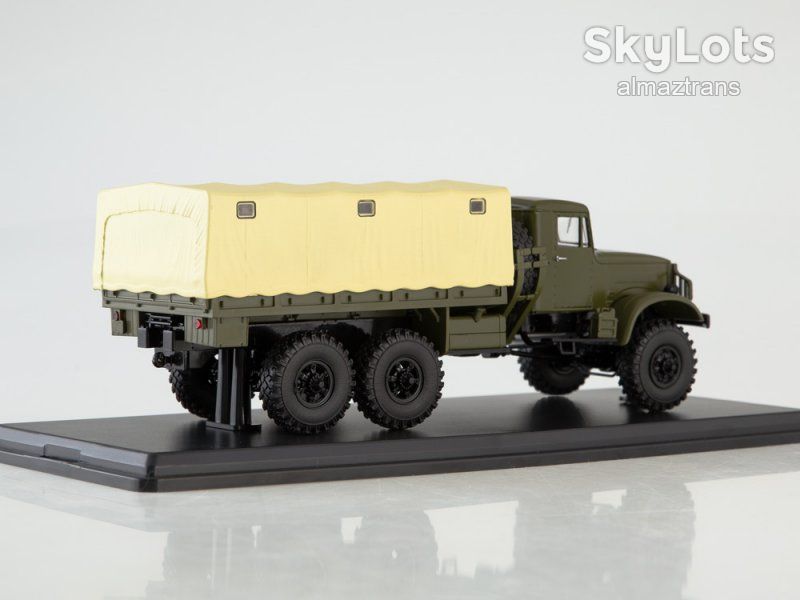 КрАЗ-214 бортовой с тентом, хаки   (1957)  - SSM   (Start Scale Models) - фото фото фото 3