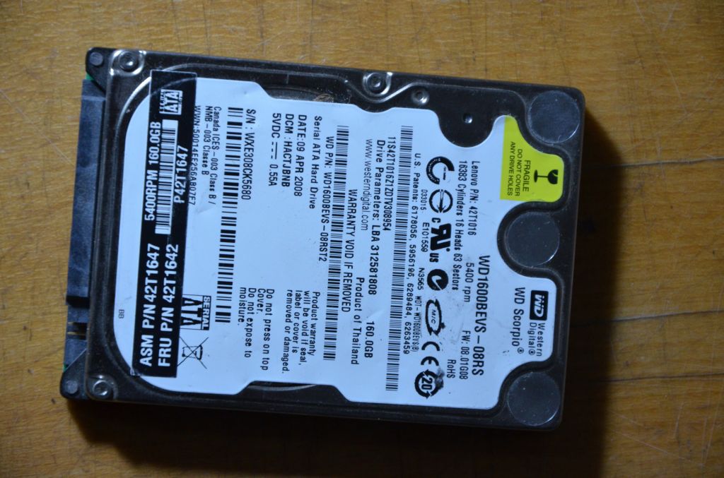 Жорсткий диск 2.5" WD 160GB Sata!! МегаSALE! - фото фото фото 0