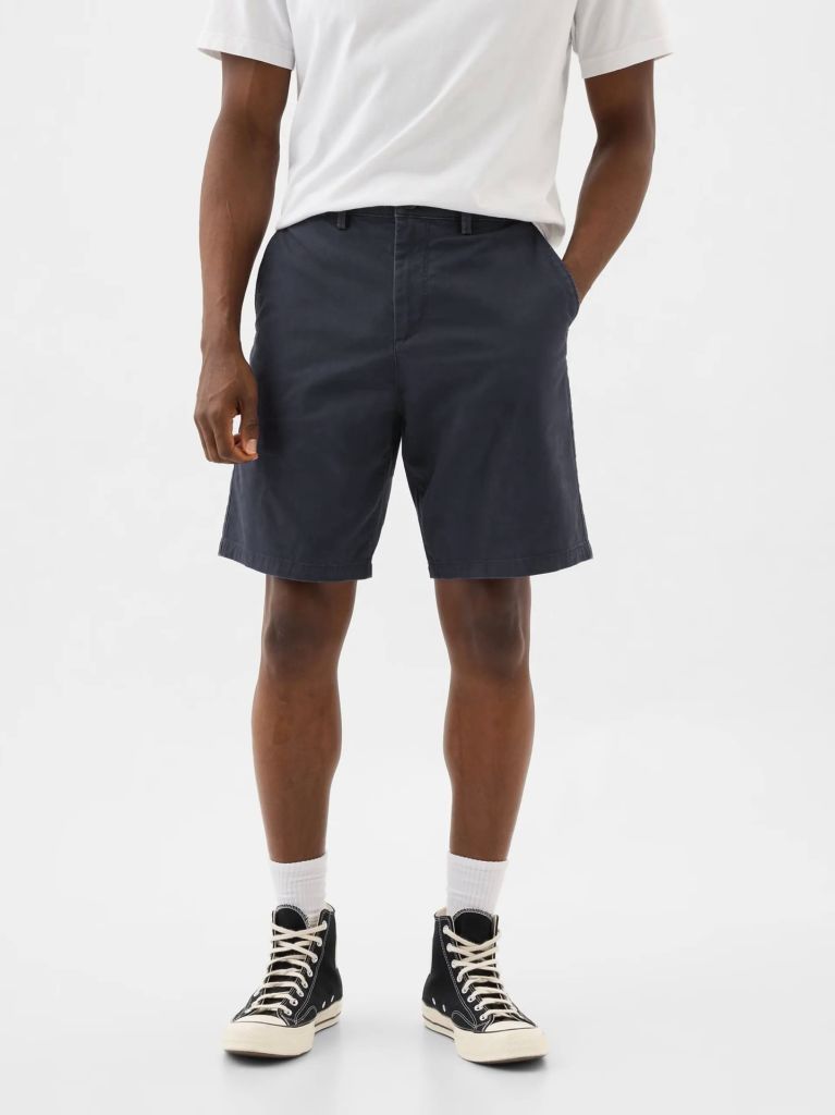 Новые шорты GAP стрейч черно-синие w32 - фото фото фото 0