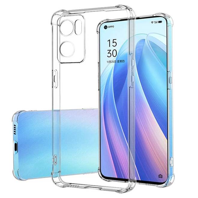 Чохол Fiji Proof для Oppo A76 / A96 бампер з посиленими бортамиTransparent - фото фото фото 0