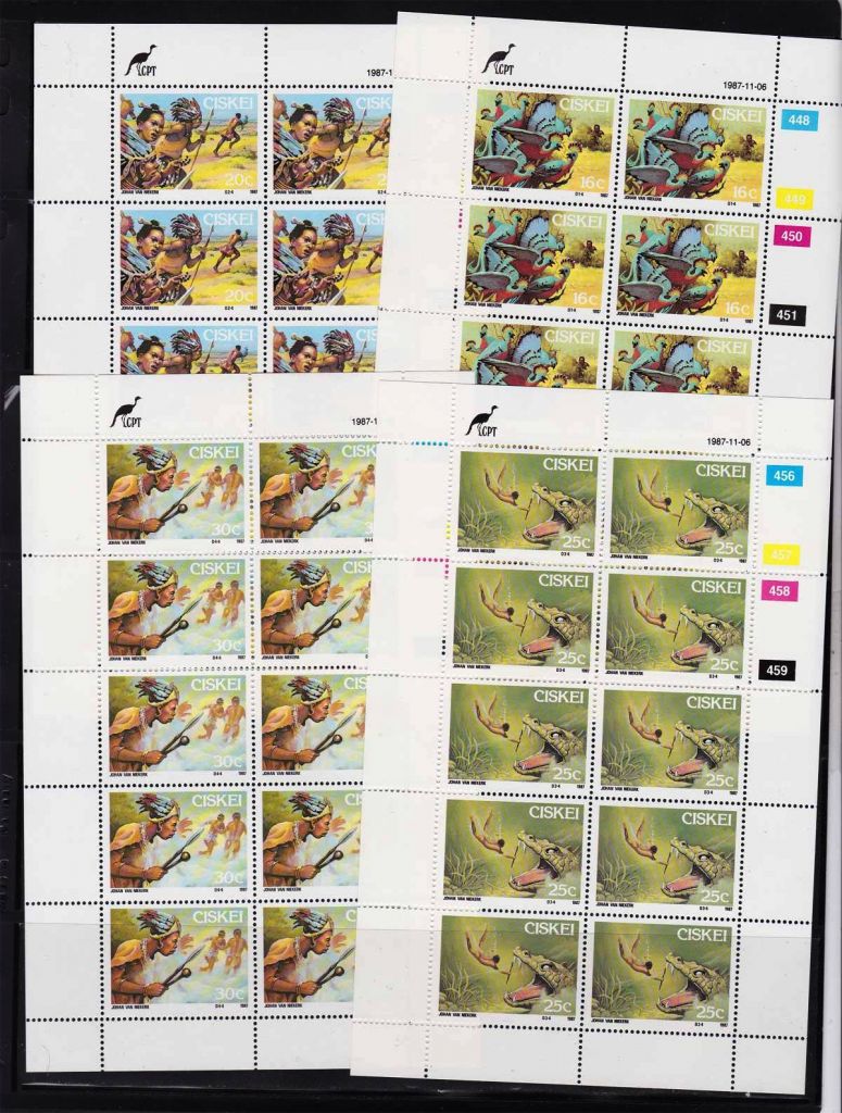 Фауна .  Цискей 1987 г - MNH - 4 м/л - фото фото фото 0