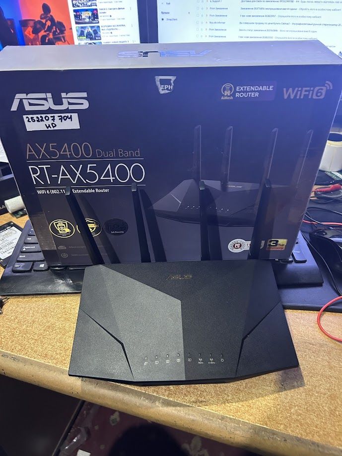 Wi-Fi роутер Asus RT-AX5400 WiFi6 / AX5400 / 1 Гбит/с № 252207704 - фото фото фото 0