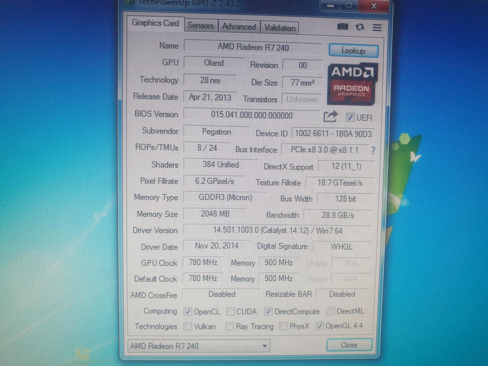 Відеокарта AMD ATI Radeon R7 240 - 2048 Mb 128 Bit - фото фото фото 2