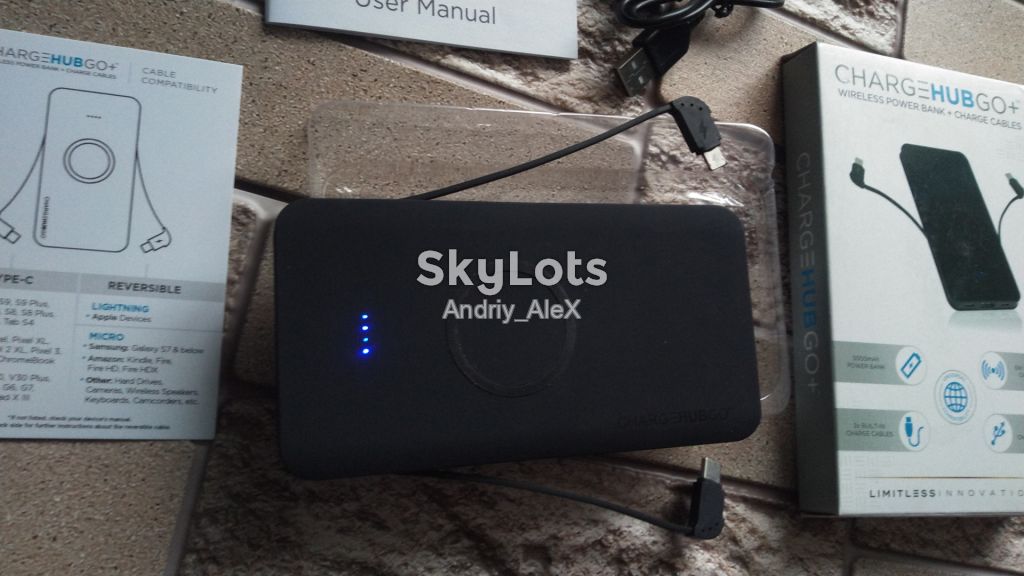 Amazon! Безпровідна зарядка Power Bank ChargeHubGo+  (QI зарядное устройство) - фото фото фото 0