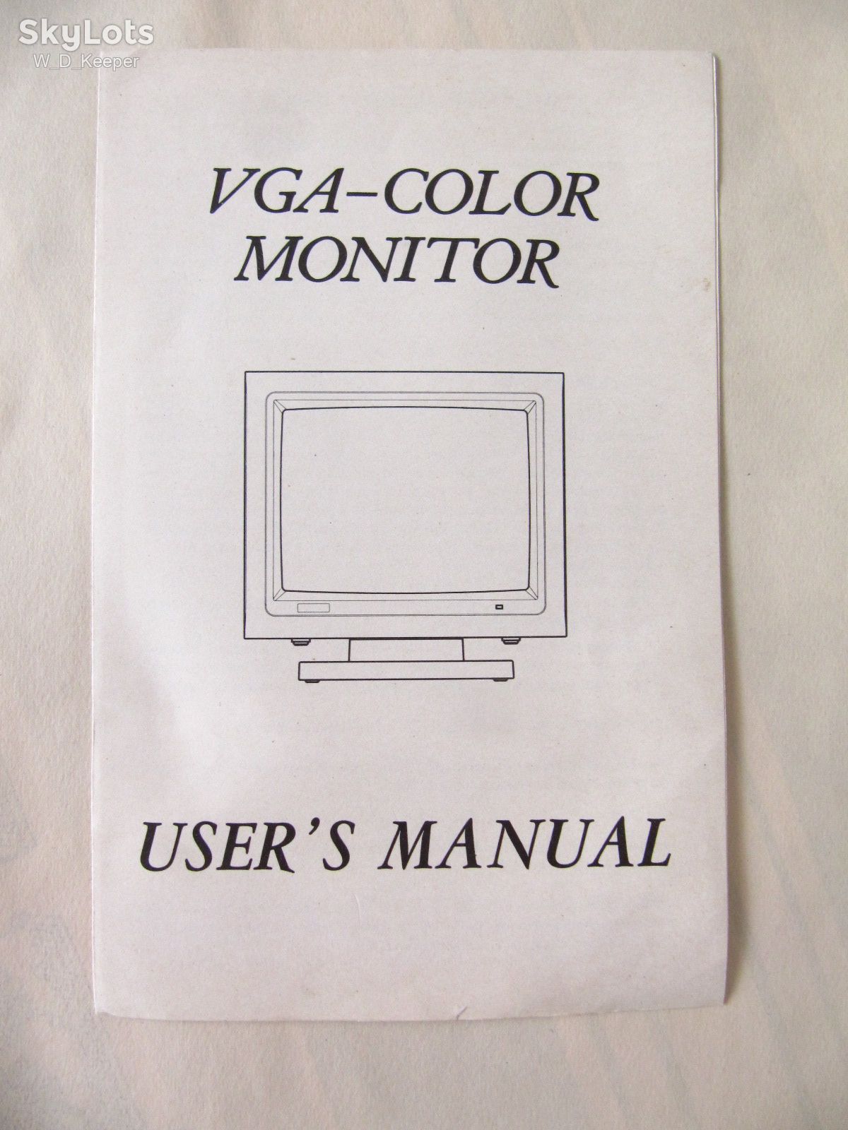 Оригінальна інструкція до монітора 80х років, 14" IBM PC Compatible - фото фото фото 0