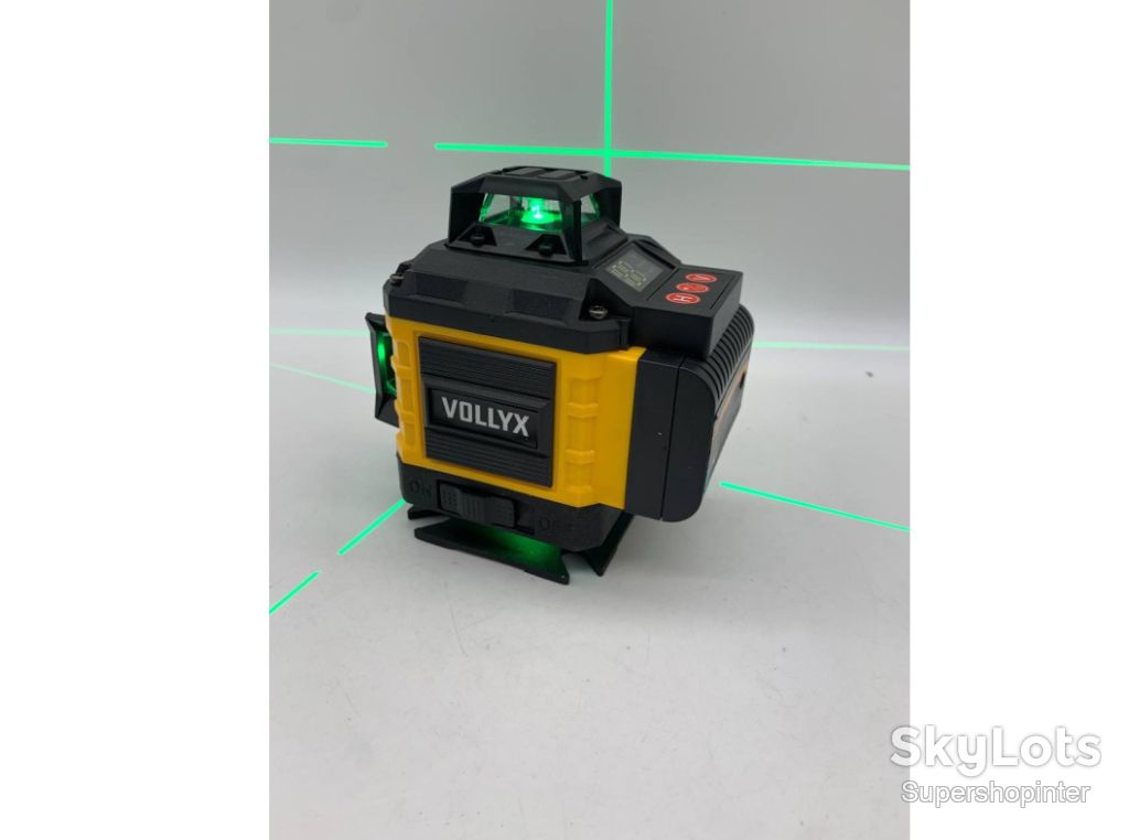 Лазерный уровень Laser Level 4D16 в кейсе Желтый 2АКБ - фото фото фото 1
