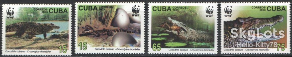 Куба 2003 фауна WWF Mi 4553-4556 MNH - фото фото фото 0