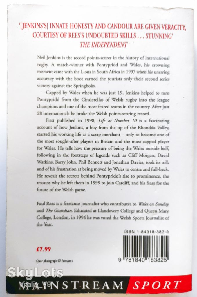Life at Number 10: An Autobiography. Neil Jenkins, Paul Rees.  Регби - фото фото фото 2