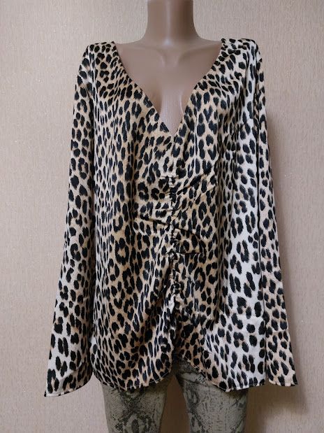 Новая леопардовая женская кофта, блузка H&amp;M - фото фото фото 1