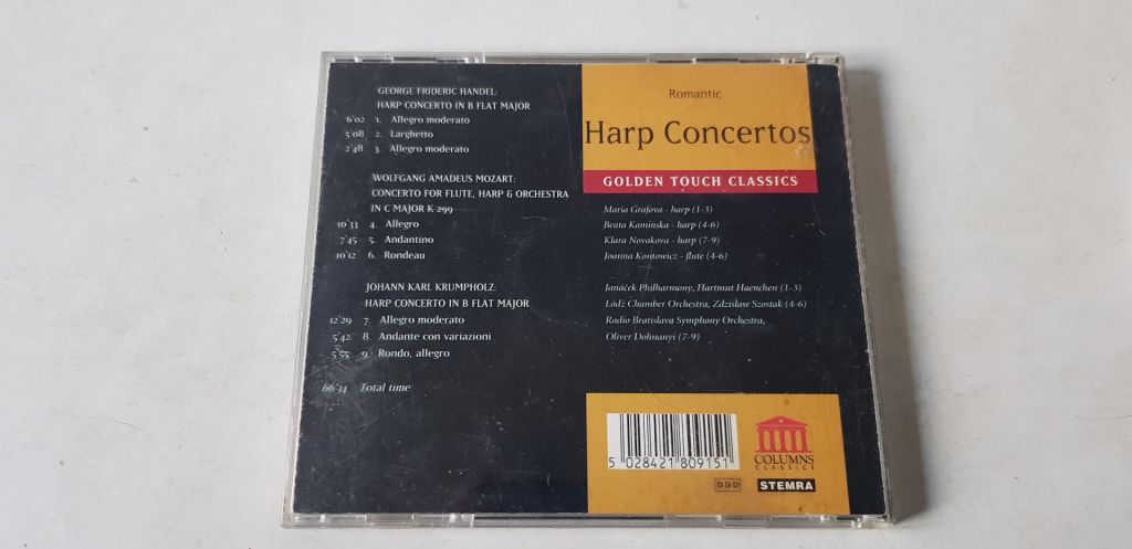 Mozart/Handel/Krumpholz Romantic Harp Concertos CD фірмовий - фото фото фото 1