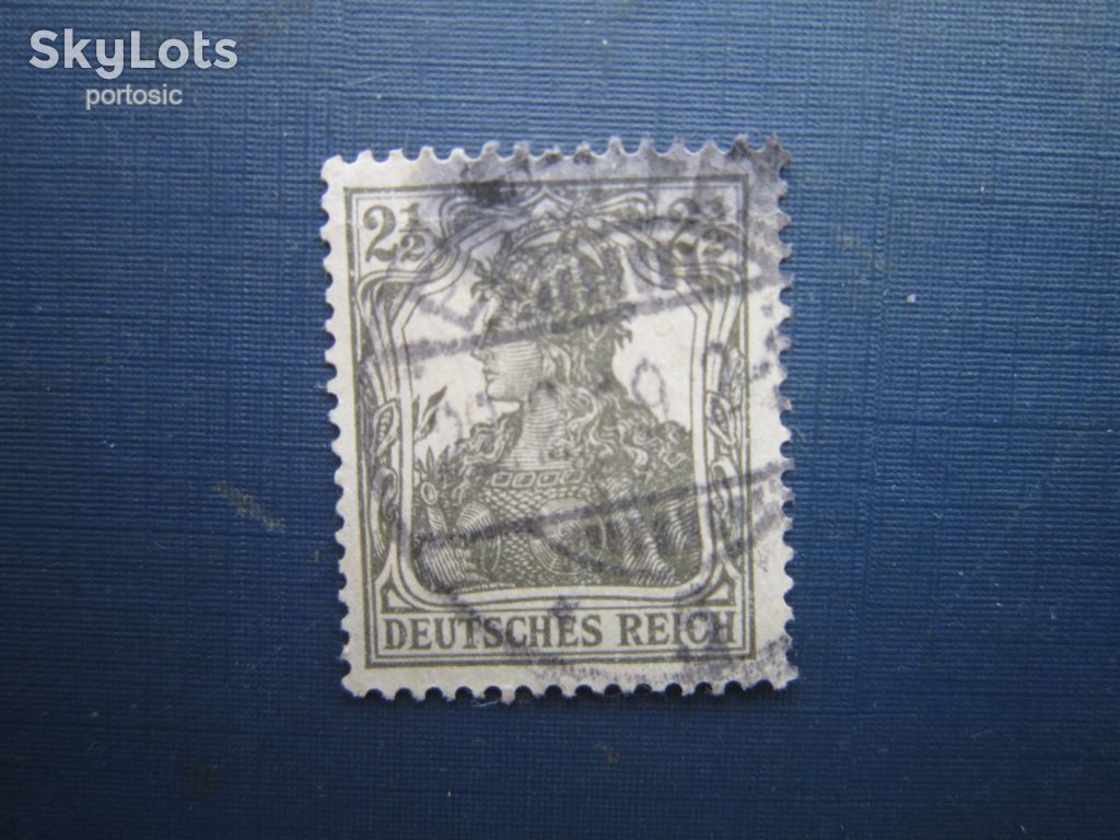 Марка Німеччина імперія 1916 стандарт 2.5 пф гаш - фото фото фото 0