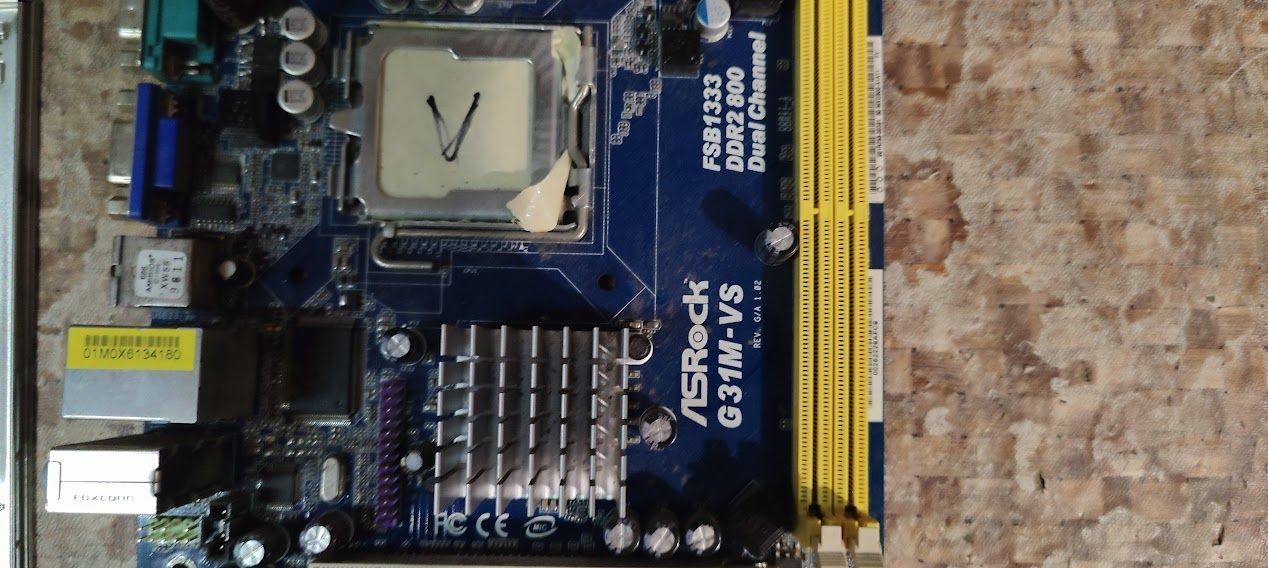 Мат. плата ASRock G31M-VS LGA775 G31 PCI-E+SVGA+LAN SATA MicroATX 2DDR2 № 231610107 - фото фото фото 1