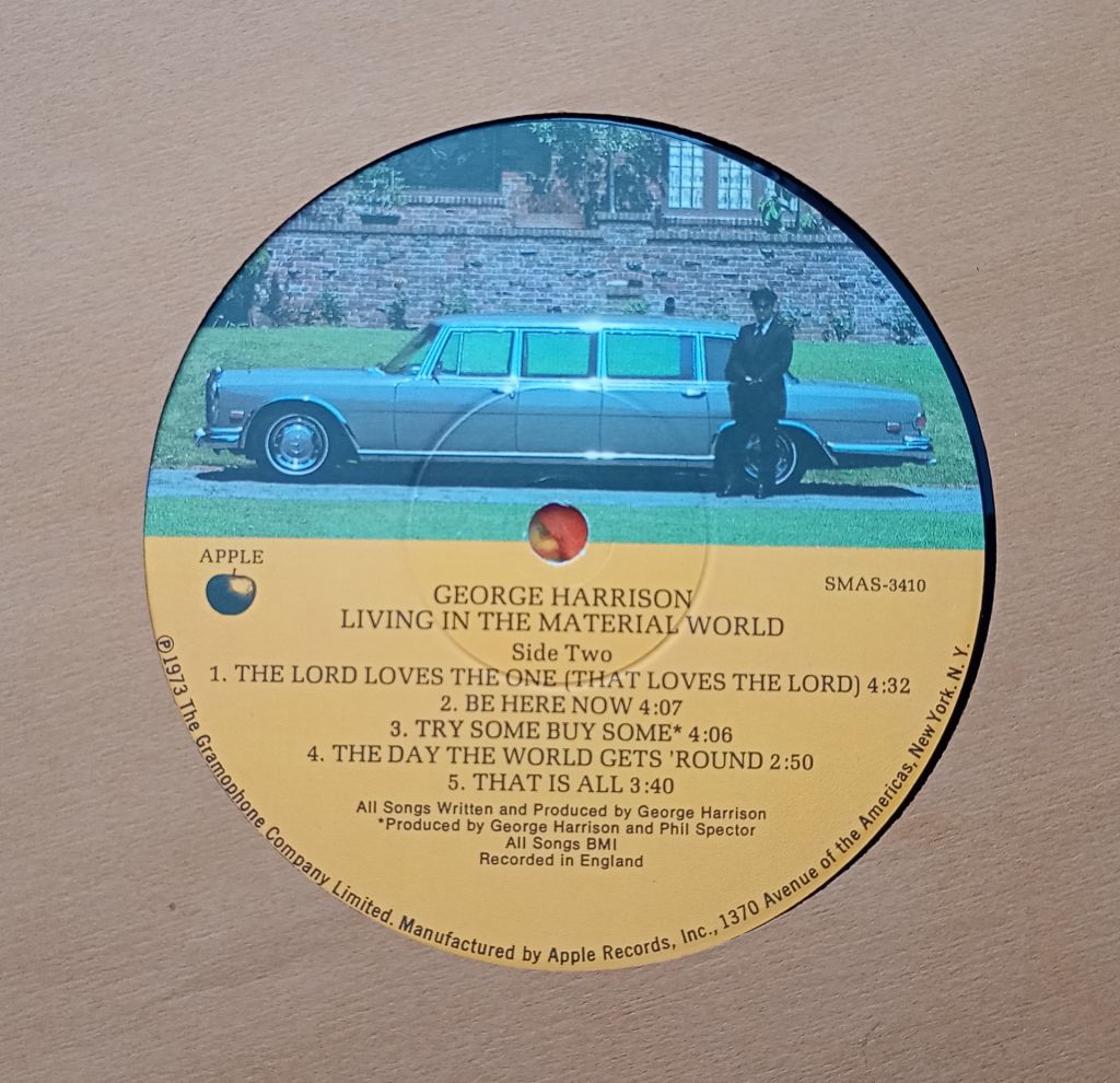 GEORGE HARRISON Living In The Material World LP  VG++/EX- - фото фото фото 5