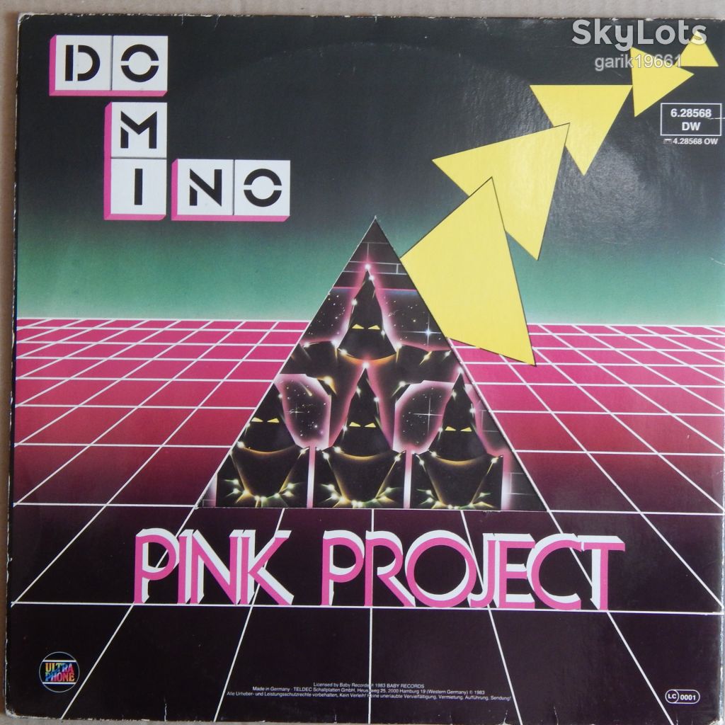 Pink Project – Domino  (Ultraphone – 6.28568 DW, Germany) inserts EX+/NM-/NM- - фото фото фото 1