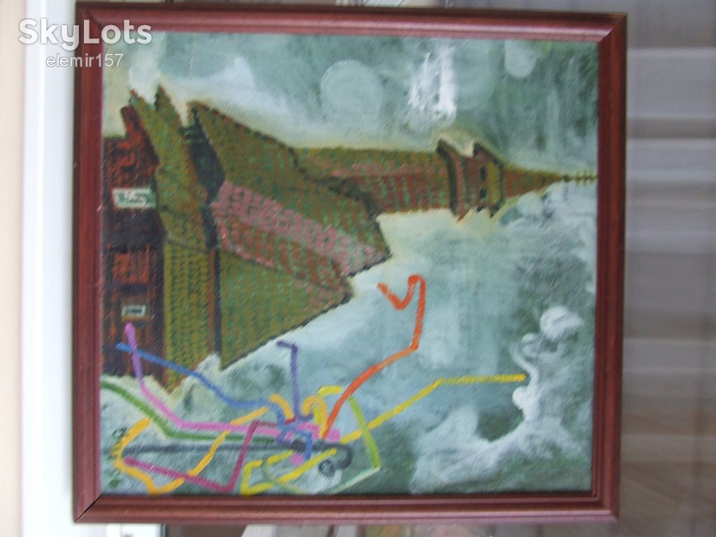 СЕМАН  Ф. или Очи. х.м раз.66х60 см. 1996 г. Закар. шк. Эрдели Манайла - фото фото фото 3