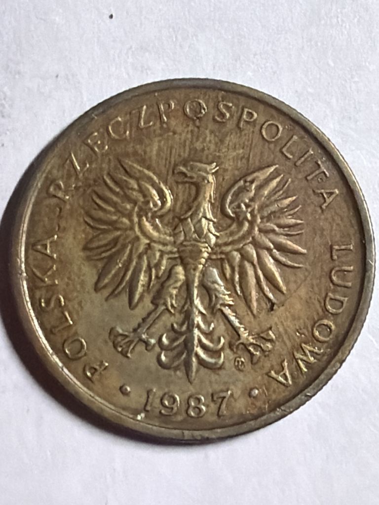 Польша 5 злотых 1987 - фото фото фото 1