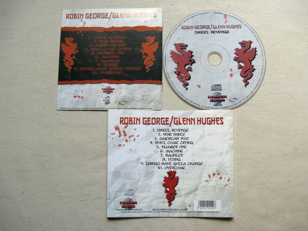 CD Deep Purple Family. Robin George/Glenn Hughes. Sweet Revenge 1990. - фото фото фото 2