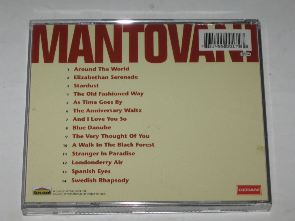 Cd музыкальный диск Mantovani – Serenade  (Germany, 1993) - фото фото фото 5