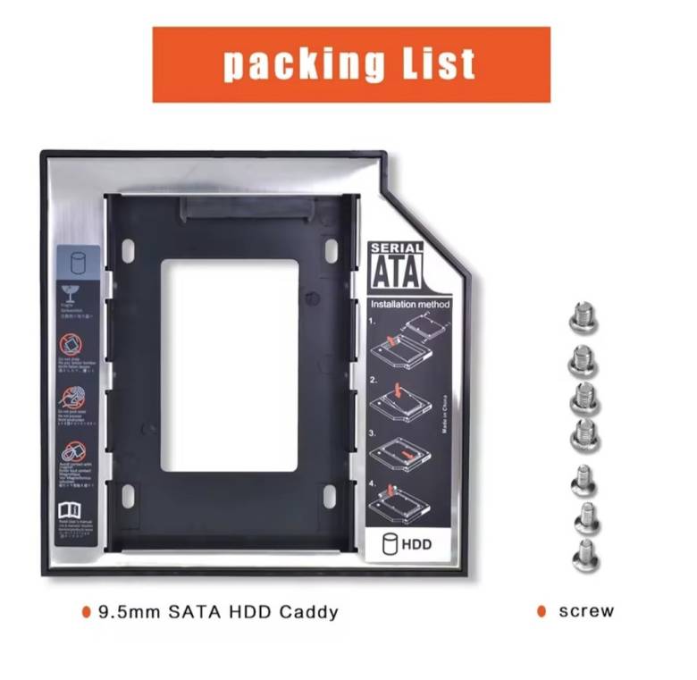 Кишеня для HDD SATA 12.7 mm Caddy другий диск замість приводу OptiBuy - фото фото фото 1