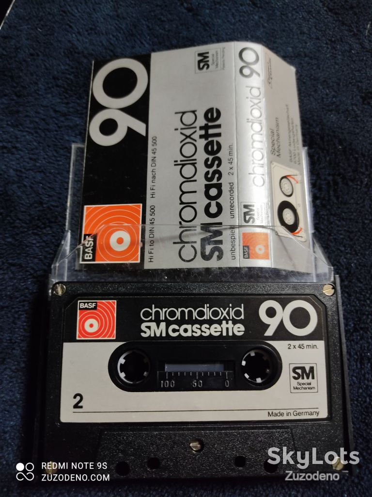 S/F Аудио кассета BASF  Cromdioxid SM cassette 90 - фото фото фото 2