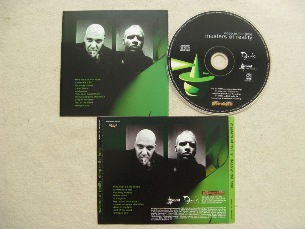 CD Masters Of Reality - Deep In The Hole. 2002. - фото фото фото 2